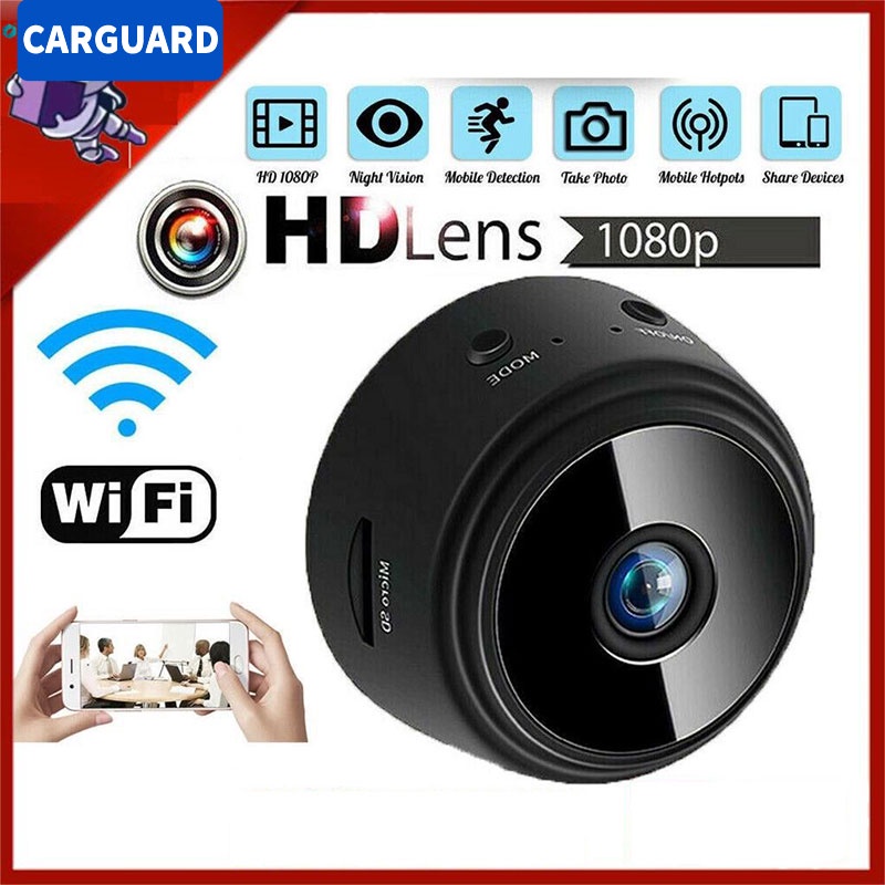 Mini Camera WIFI 1080P HD Hidden Spy Cam NIGHT VISION/MOTION DETECTION ...