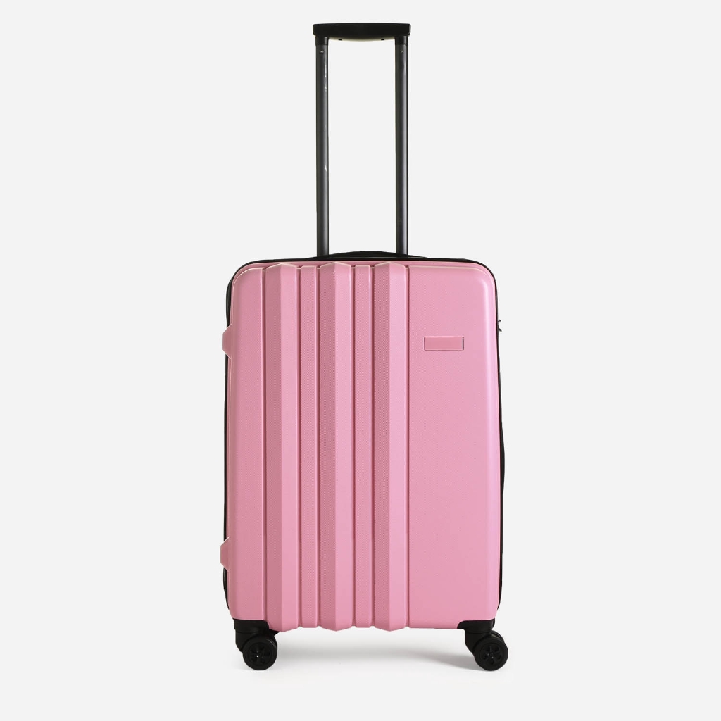 pink hard case luggage