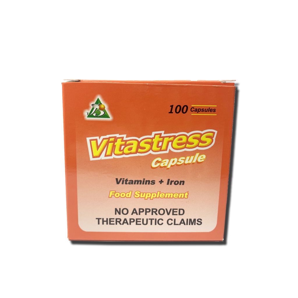 VITASTRESS Multivitamins + Iron vitamins/mineral 100 capsules FDA