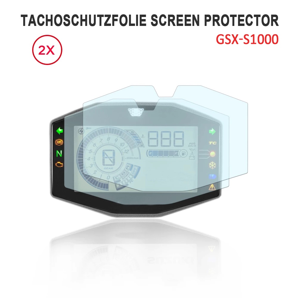 Speedo Angels - Protecteur D'écran Pour Tableau De Bord SUZUKI GSX-S1000 (2025-) - 2 Films Ultra Transparents Anti-rayures