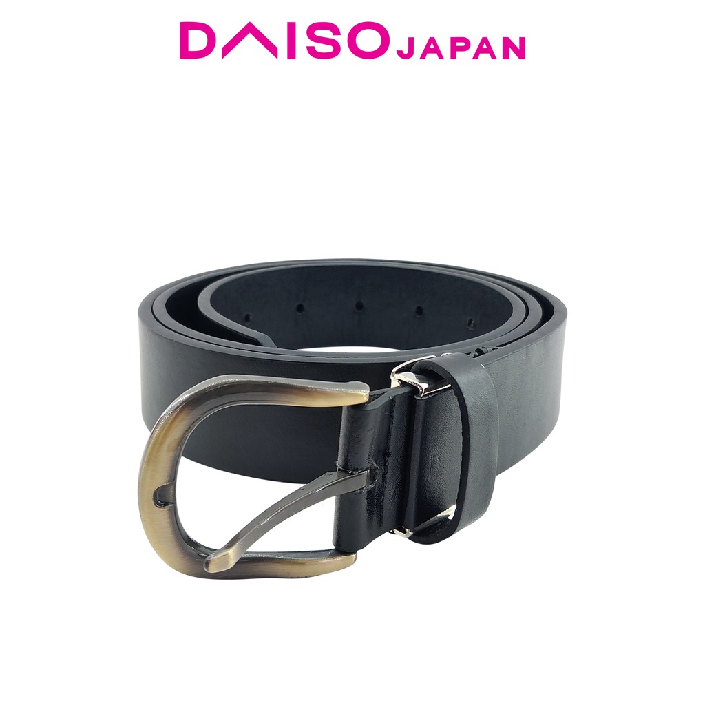 Daiso Black Flat Belt for Men Shopee Philippines