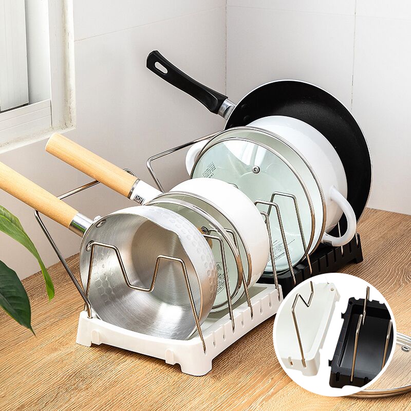 AASHOP.PH Stainless steel pot rack Kitchen storage rack Pot cover rack ...