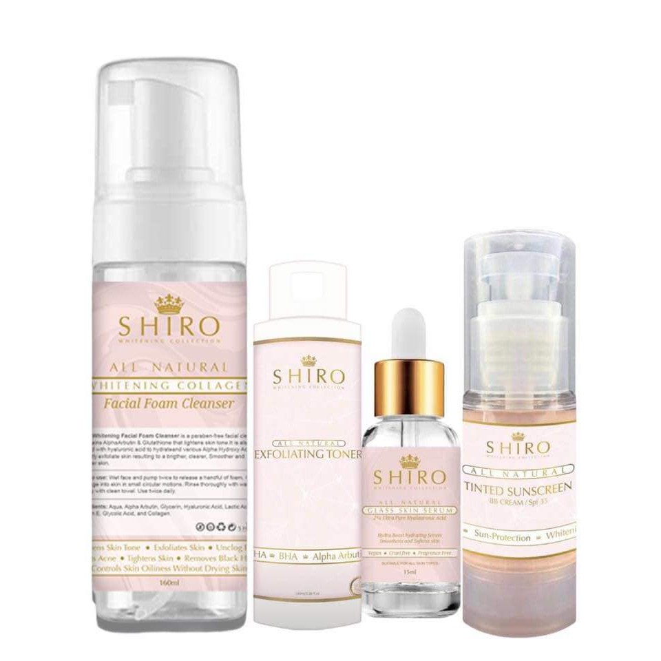 Shiro Glass Skin Face Whitening Set Shopee Philippines