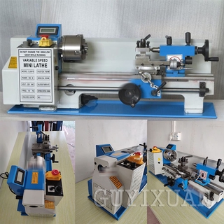 Lathe Machine Benchtop Metal Lathe Small Stainless Steel Lathe High Precision Metal Processing Wood #6