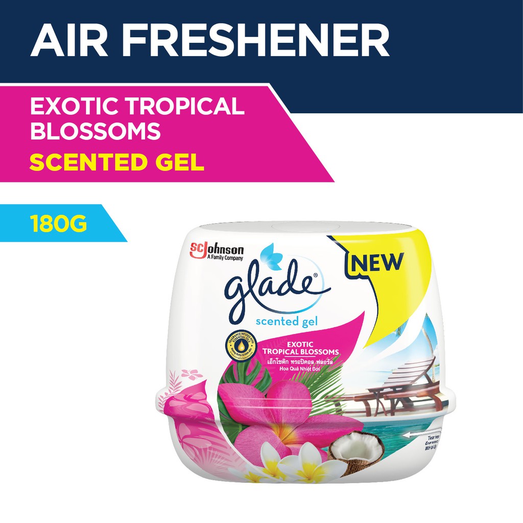 Glade Scented Gel Exotic Tropical Blossoms 180g Shopee Philippines