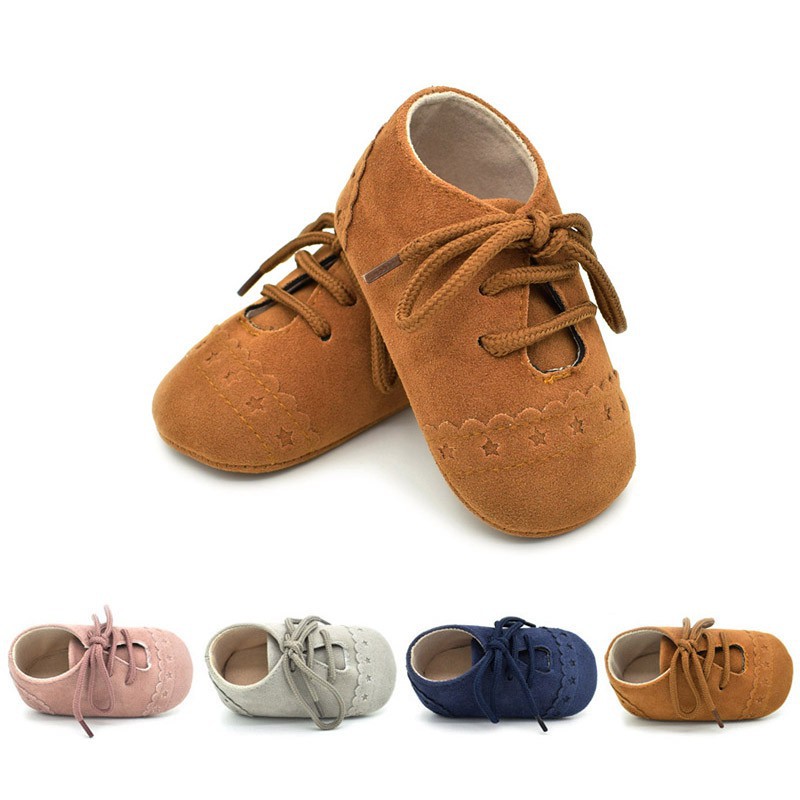 tan baby shoes