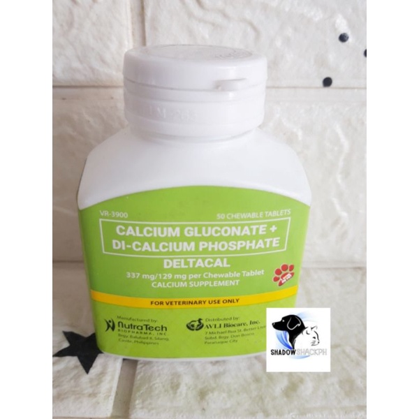 DELTACAL Calcium Supplements for Cats and Dogs (50 tablets) Shopee