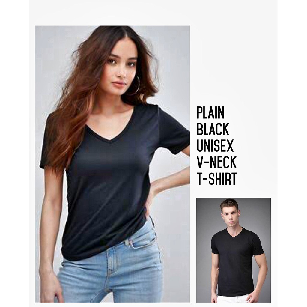 plain black t shirt unisex