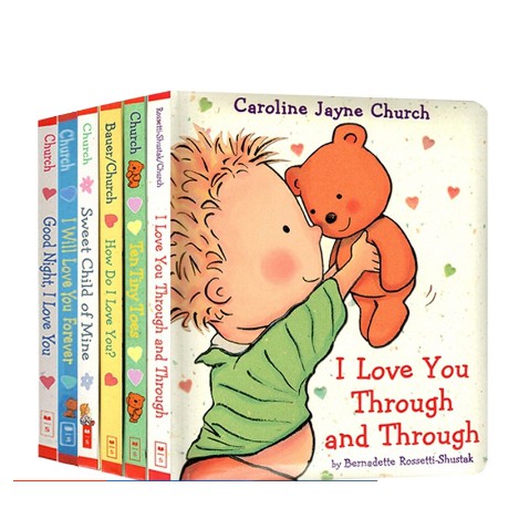 6 Book/set I Love You Through And Through/Ten Tiny Toe Love Good Night English Story Picture Childre