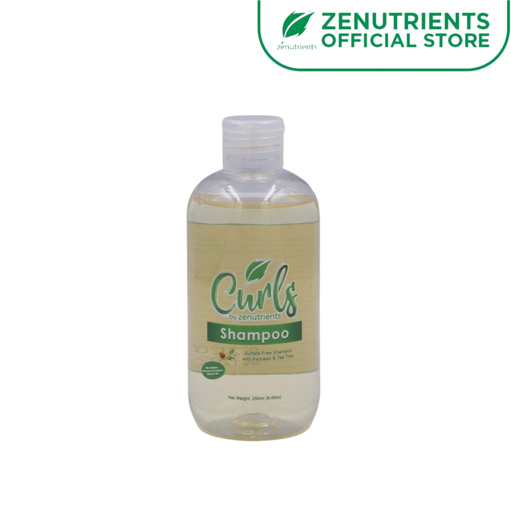 Curls by Zenutrients Avocado & Tea Tree SulfateFree Shampoo 250ml ( CGM / Curly Girl Method