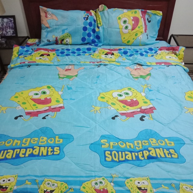 Spongebob Comforter Bedsheet Set Shopee Philippines