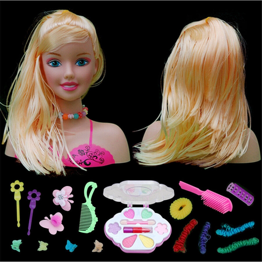 New Arrival Doll Styling Head With Accessories Comb Brush Hair