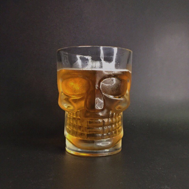 skull shaped beer mug
