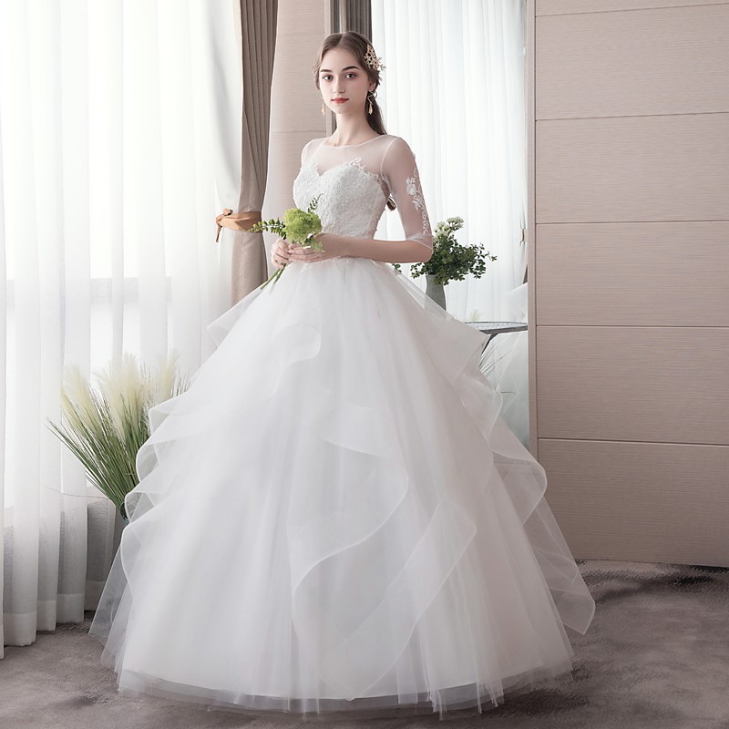 elegant wedding gown