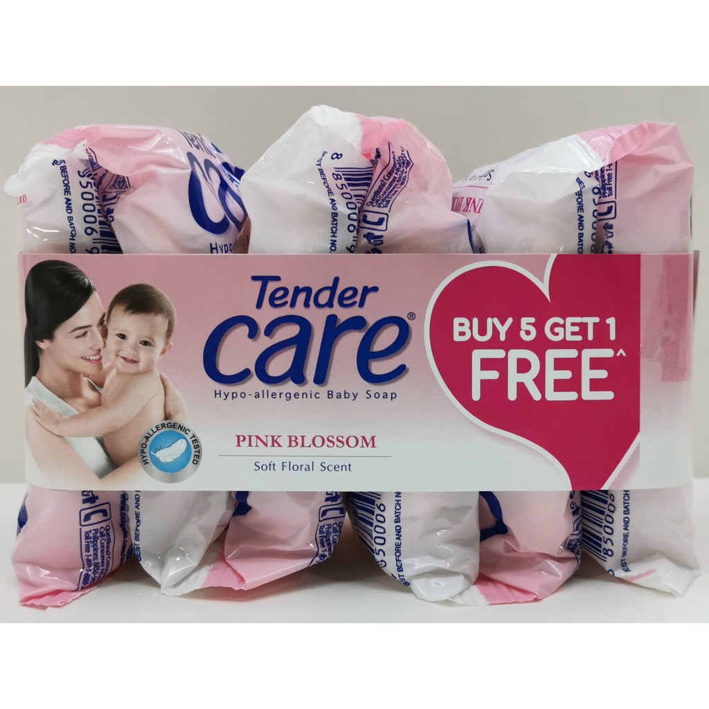 Tender Care HypoAllergenic Baby Soap Pink Blossom 55g BUY 5 GET 1 FREE