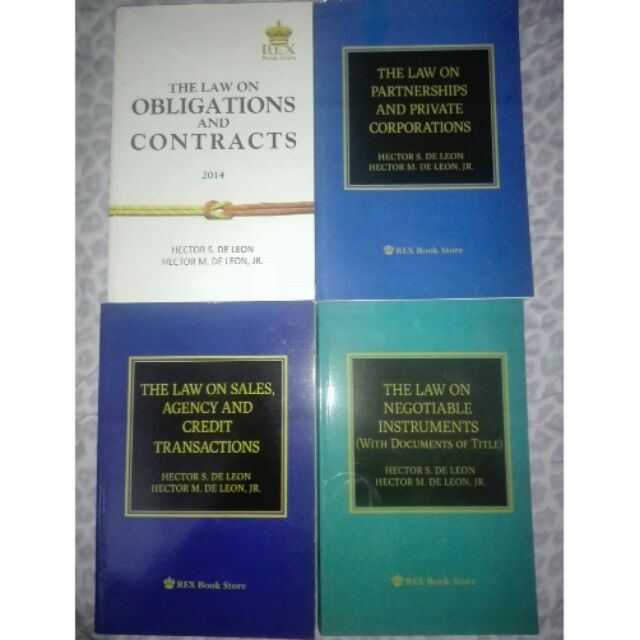 law on negotiable instruments by hector de leon