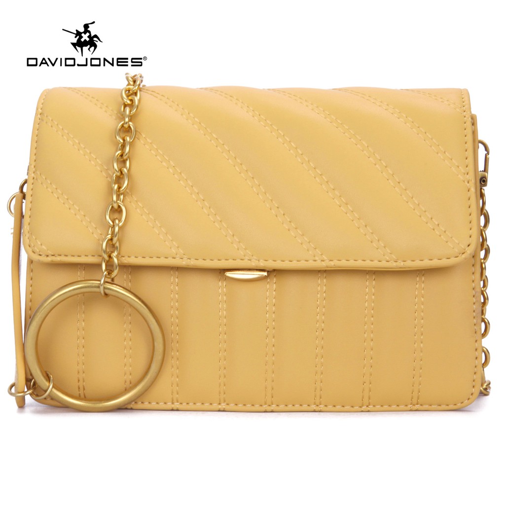 david jones yellow bag