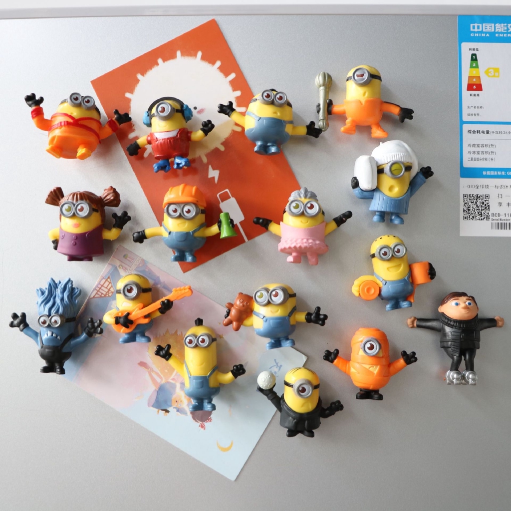 16pcs Lot Minion Agnes Gru Edith Margo Miniature Figurines Toys Fridge Magnet Cute Lovely Model Kids Toys Pvc Anime Children Action Figure Shopee Philippines