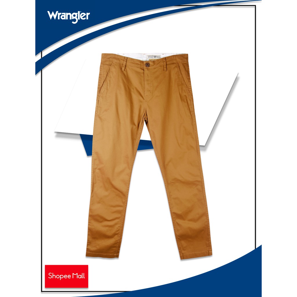 Wrangler Mens Timber Creek Hemlock Low Rise Slim Tapered Chinos Pants in  Brown | Shopee Philippines