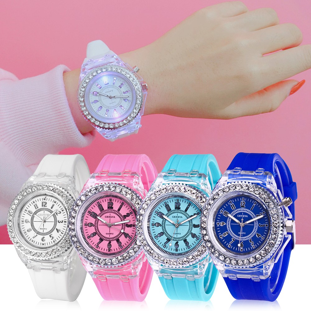 luminous led watch