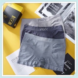 Men's Underwear High-elastic Mid-waist Seamless 5D Honeycomb Foreign Trade Boxer Briefs