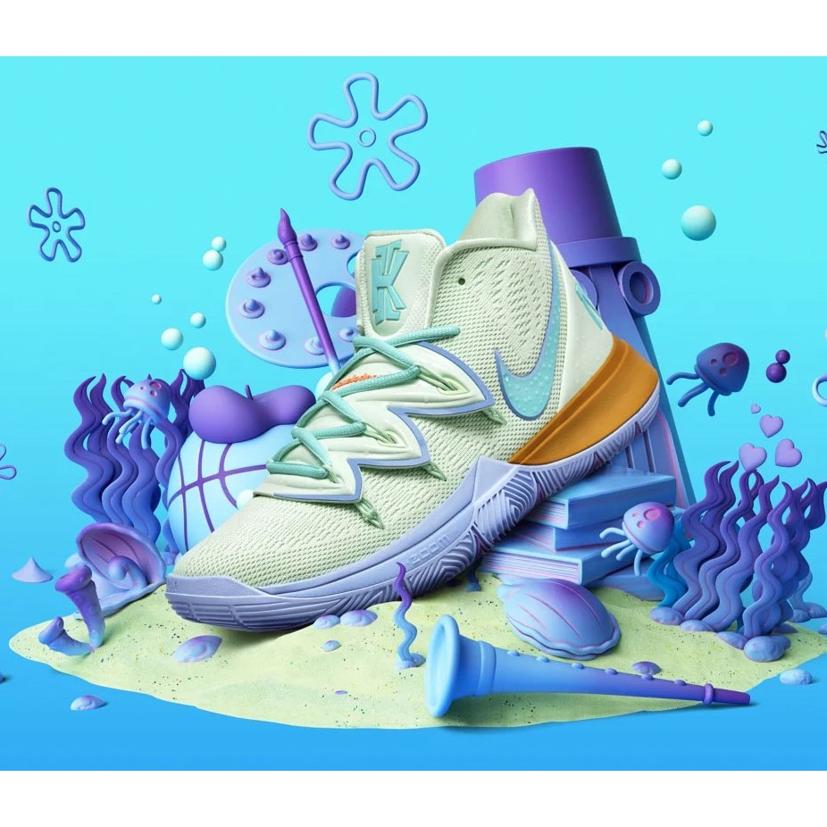kyrie 5 squidward size 7