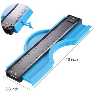10” Profile Gauge Irregular Multi-function Contour Laminate Tiles Edge Shaping Wood Measure Ruler #4