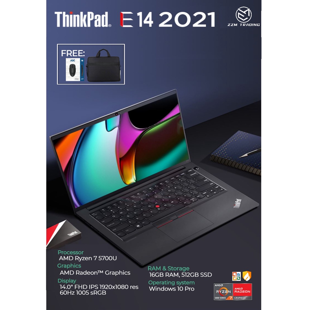 ThinkPad E14 Gen 3 2021 Model Ryzen 14