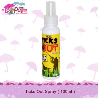 LKJ-TICKS OUT Anti Garapata, Pulgas, at Kuto For Dogs and Cats Spray Treatment 100mL