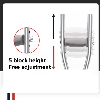 Aluminum Adjustable Crutches Pair (Adult) #7