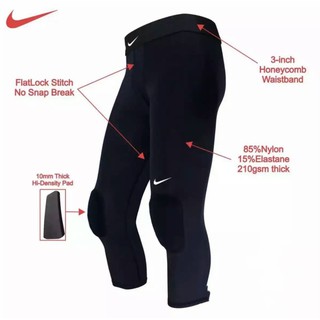 nike basketball compression tights with knee pads