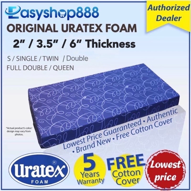 Original Uratex Foam Queen X 60 X 75 With Cover ubicaciondepersonas