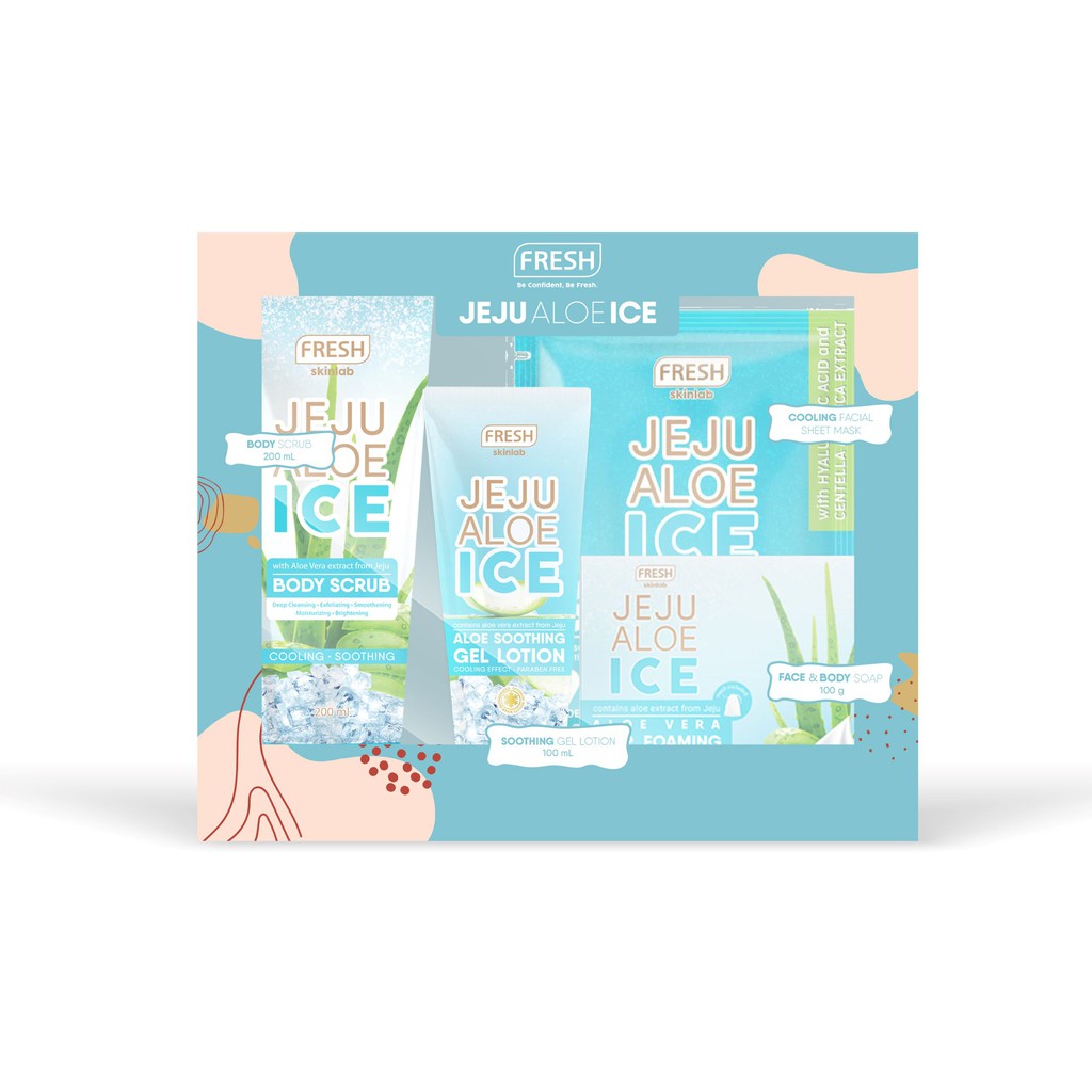 Fresh Skinlab Jeju Aloe Ice Soothing Gel Lotion 100ml Foaming Whip Soap