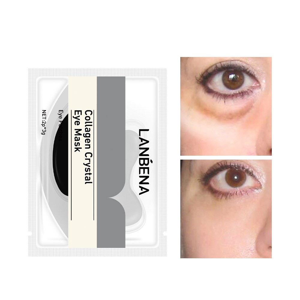 LANBENA 1PCS Black Eye Rye Mask Collagen Gel Anti Wrinkle