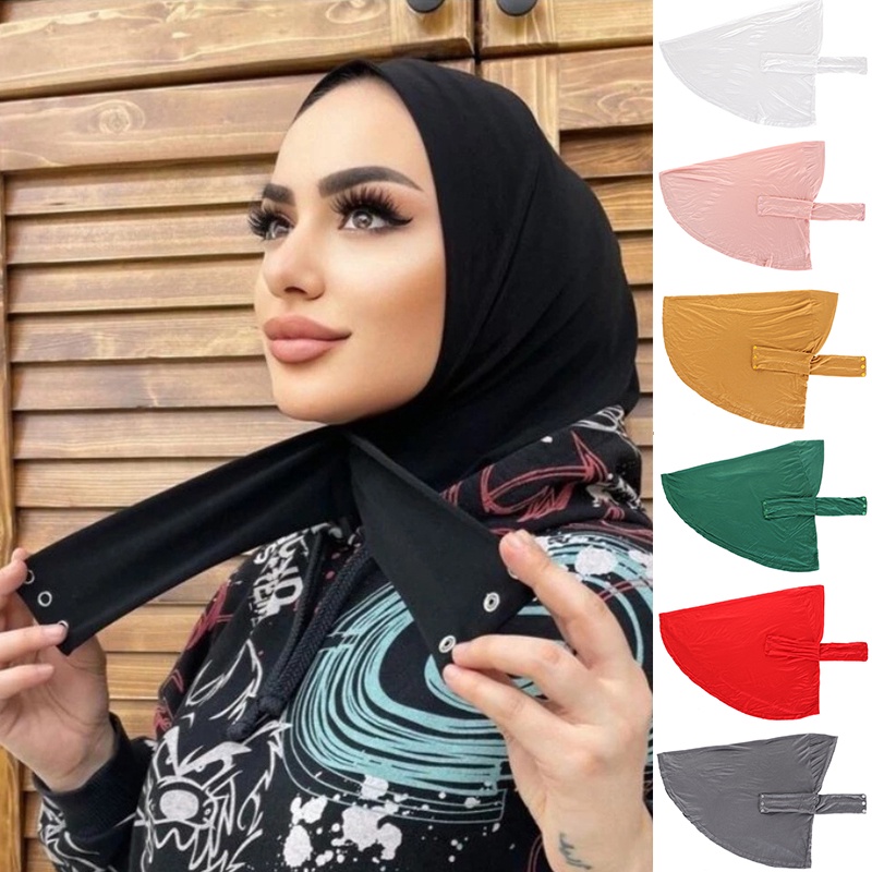 New Islam Women Ready to Wear Snap Fastener Hijab Muslim Full Cover
