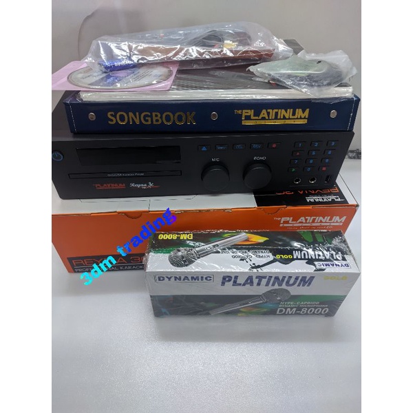 PLATINUM REYNA 3C DVD KARAOKE PLAYER with latest disc plus free microphone Shopee Philippines