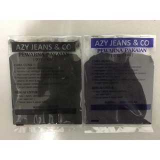 HITAM Clothing DYE (Black & Dark Blue) DYE For Jeans, Slack, Uniform Etc
