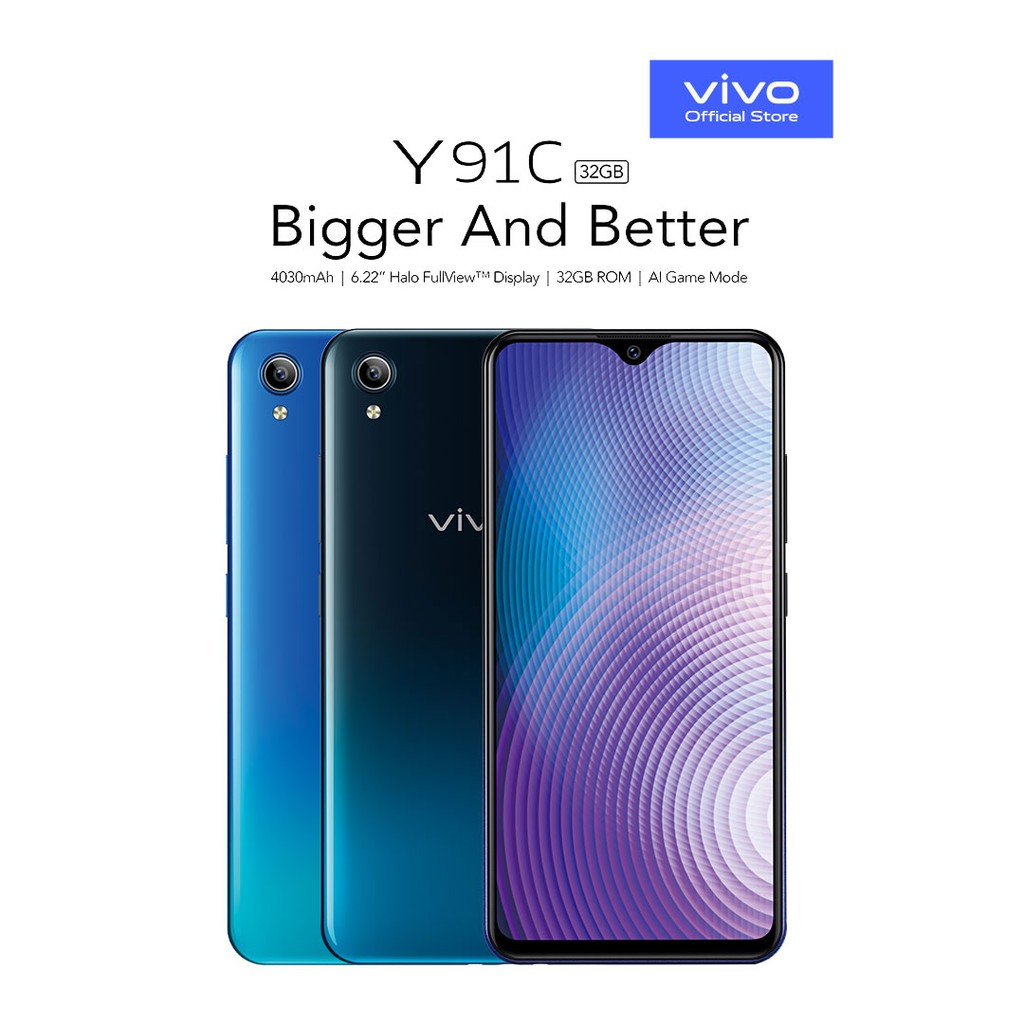 Vivo Y91C 2GB+32GB 4030mAh 5MP/13MP Rear Camera 6.22inch Halo Full view ...