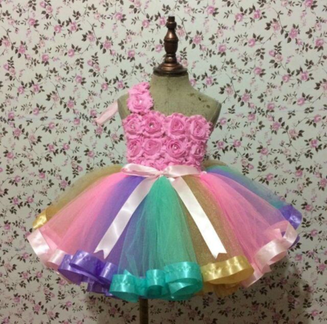 Unicorn Themed Tutu Dress in Pastel Color | Shopee Philippines