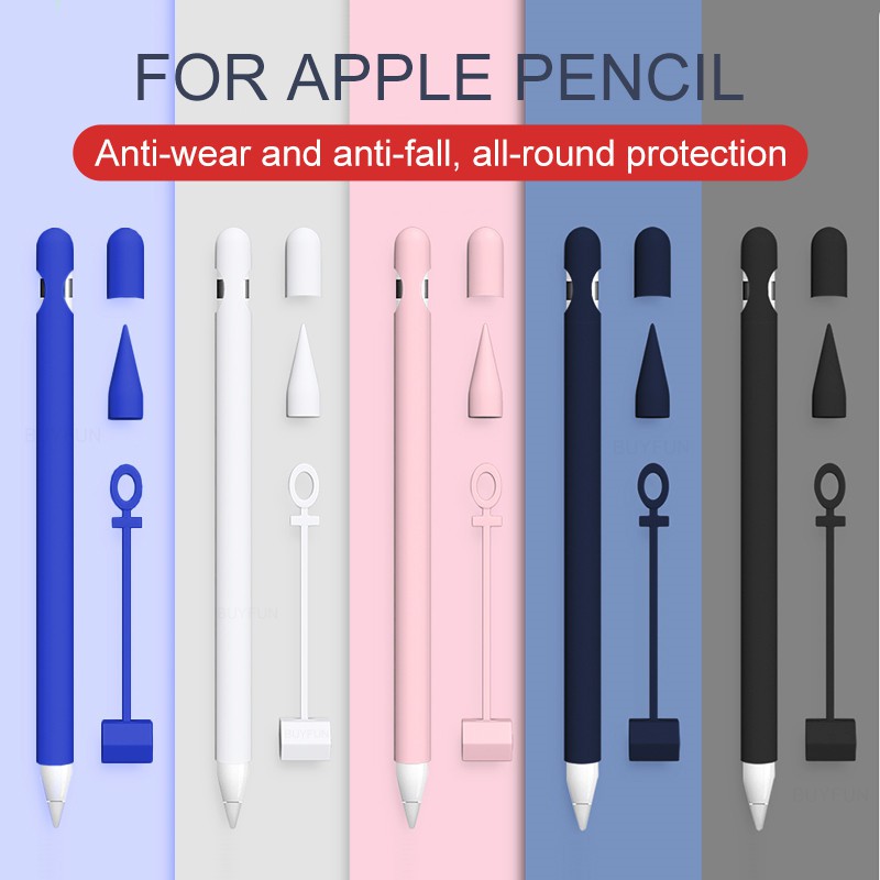 For Apple Pencil 1st gen 1 Colorful Soft Silicone Case iPad Tablet ...