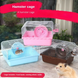 hamster cage rural apartment hamster single apartment with toys kettle food bowl mouse cage