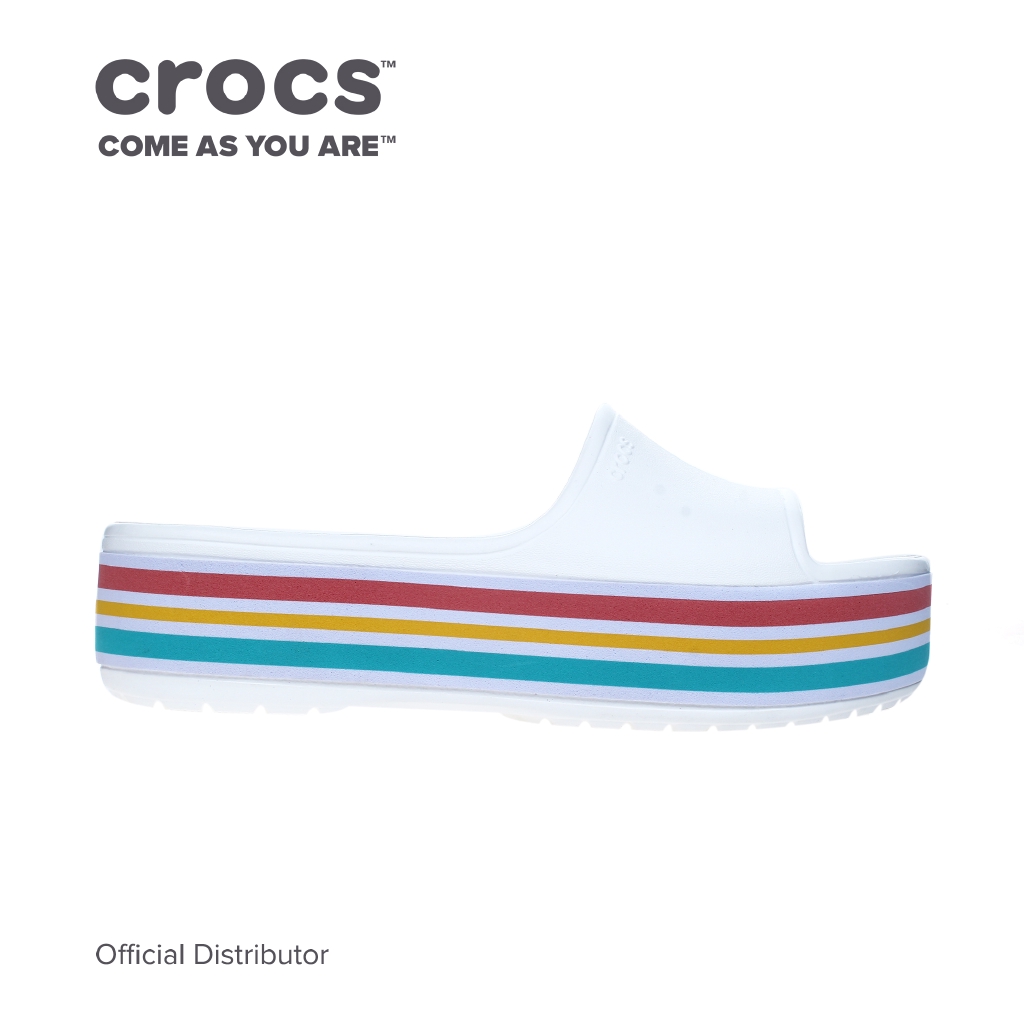 crocs bold color platform sandal