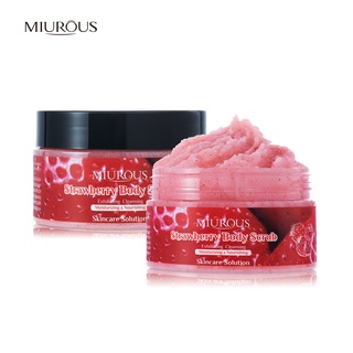 Stawberry Body Scrub Hydrating Scrub Lotion Deep Cleansing Cutin Brighten Skin Remove Dead Skin Improve the skin Dry and Rough Deep clean skin Lasting Moisture 350g Body Care #9