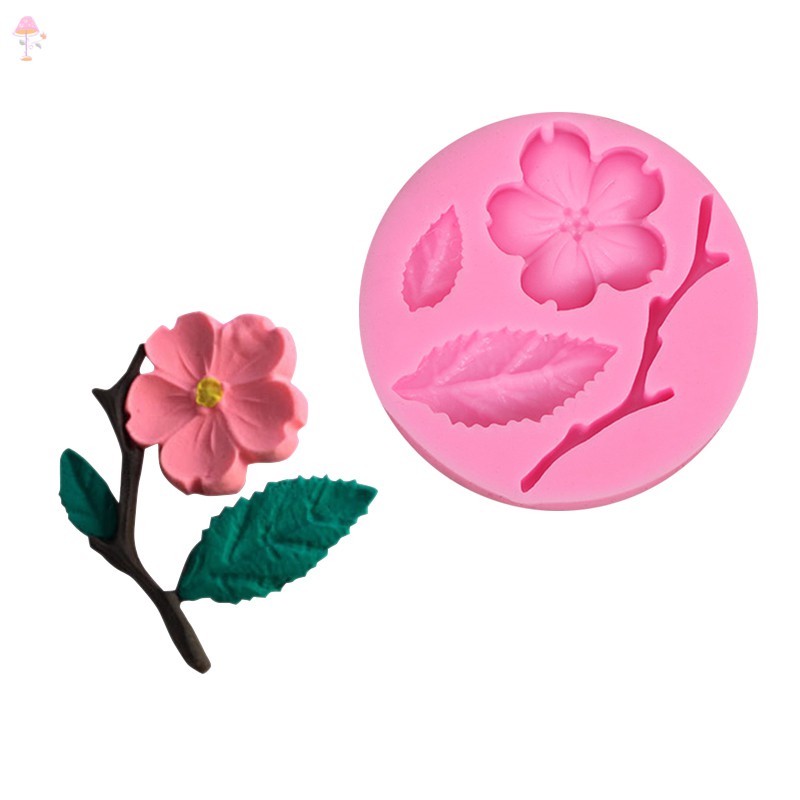 Lc 3d Silicone Fondant Mold Peach Blossom Pastry Mould Chocolate Candy Cake Decorating Baking Tool Shopee Philippines