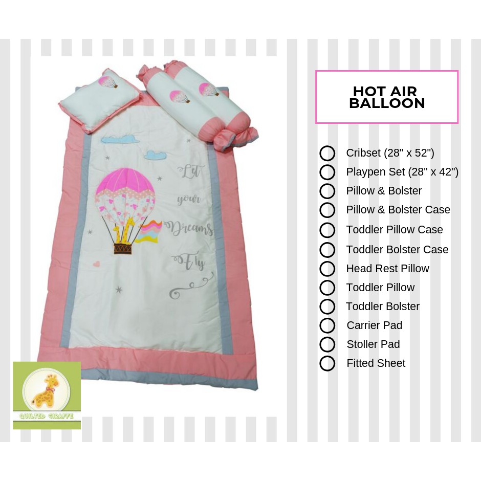 hot air balloon baby bedding sets