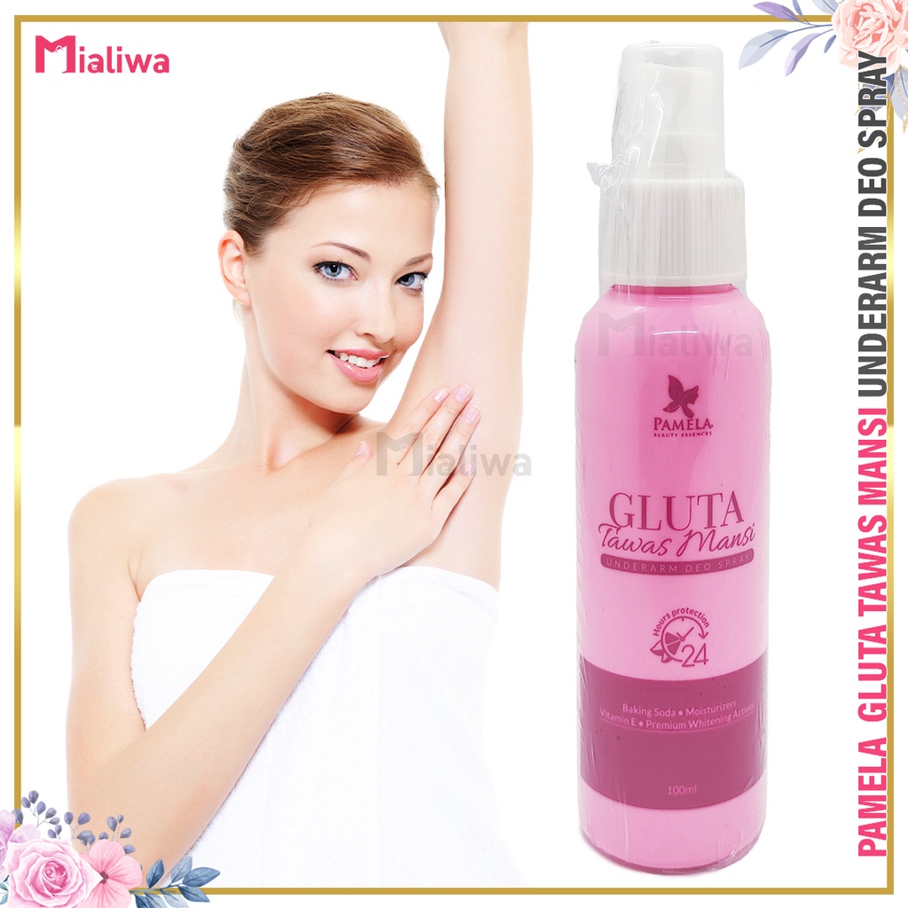 Pamela Gluta Tawas Mansi Underarm Whitening Deo Spray Pampaputi Ng