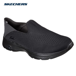 black and gray skechers