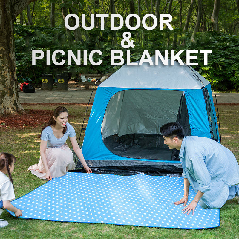 Picnic Blanket Cakie Extra Large Outdoor Sand Proof and Waterproof Portable Beach Mat for Camping Hiking Festivals 