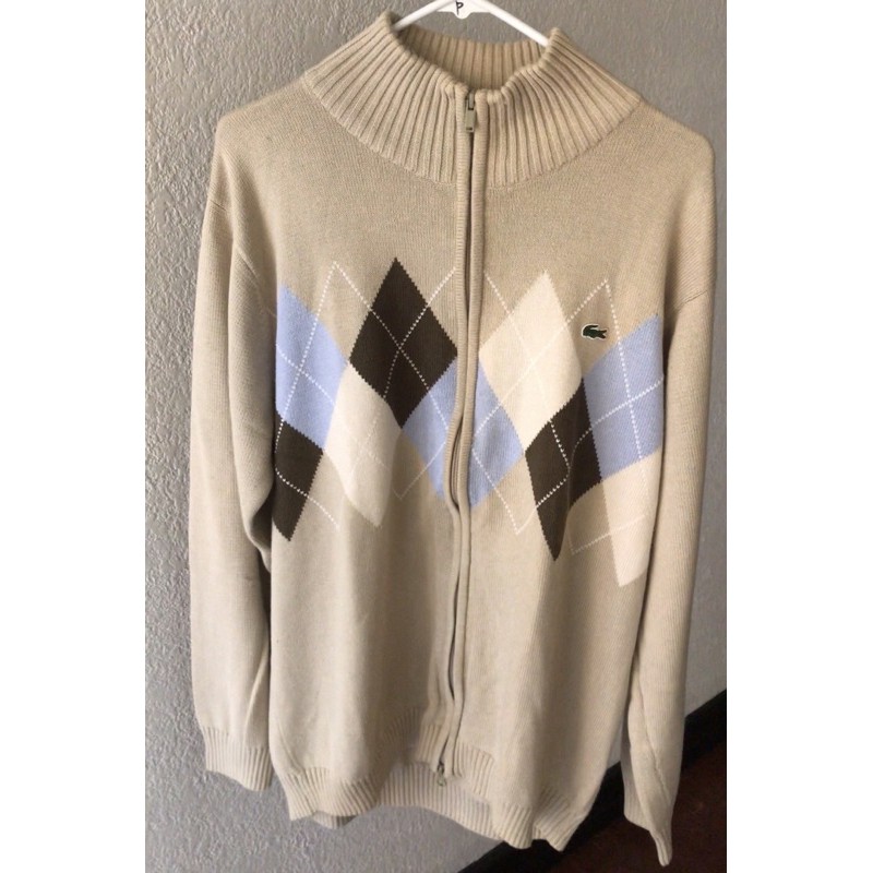 lacoste argyle sweater