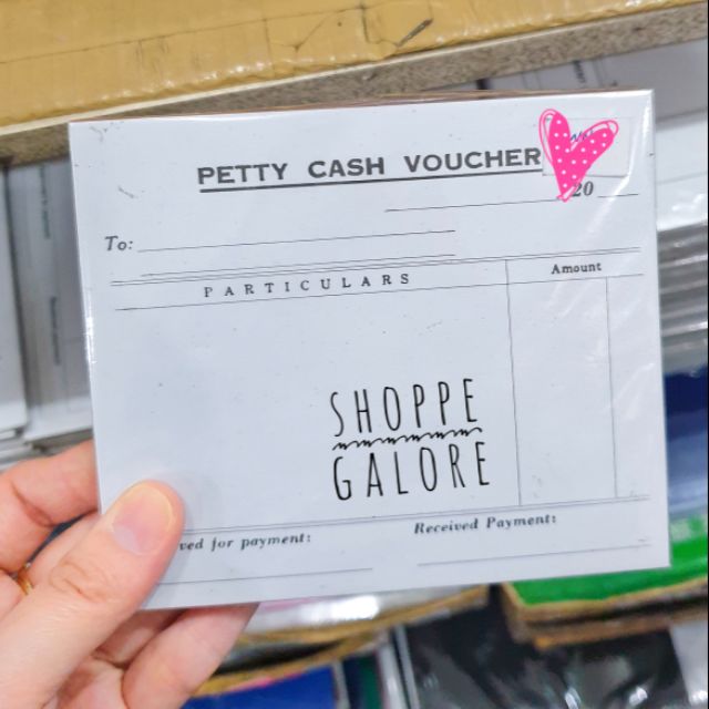 cash voucher receipt receiving receipt petty cash voucher shopee
